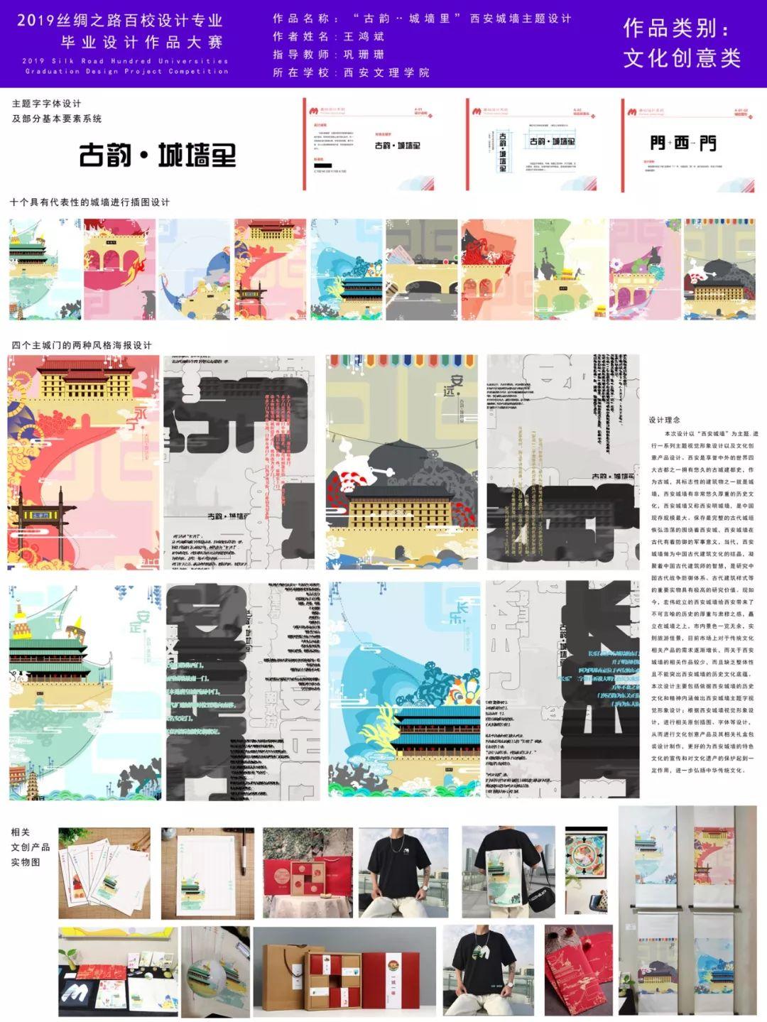 作品展播|2019(第三届)丝绸之路百校设计专业毕业设计作品大赛(文化创意类)等级奖作品