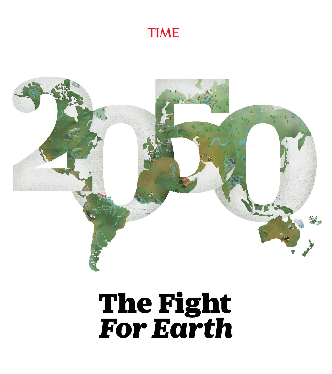 《时代》杂志"为地球而战"信息图形设计发布